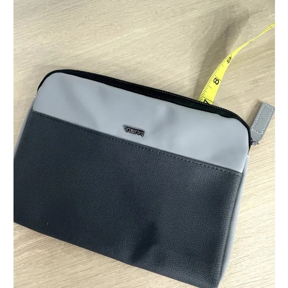 Tumi for Delta small travel pouch gray